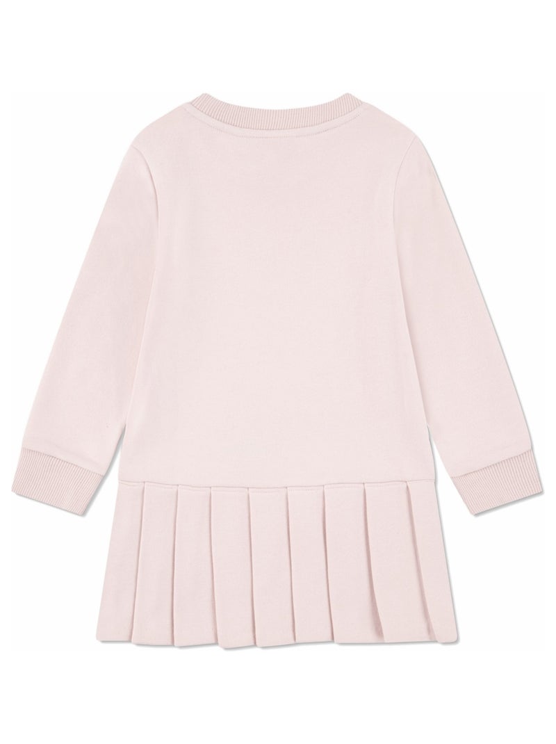 Robe Lacoste manches longues molleton Rose - Kiabi