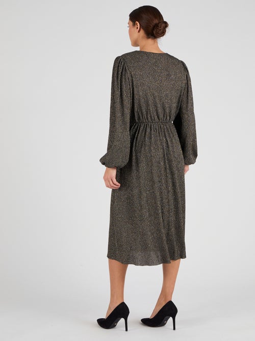 Robe lamée effet cache-coeur - Damart - Kiabi