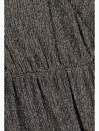 Robe lamée effet cache-coeur - Damart