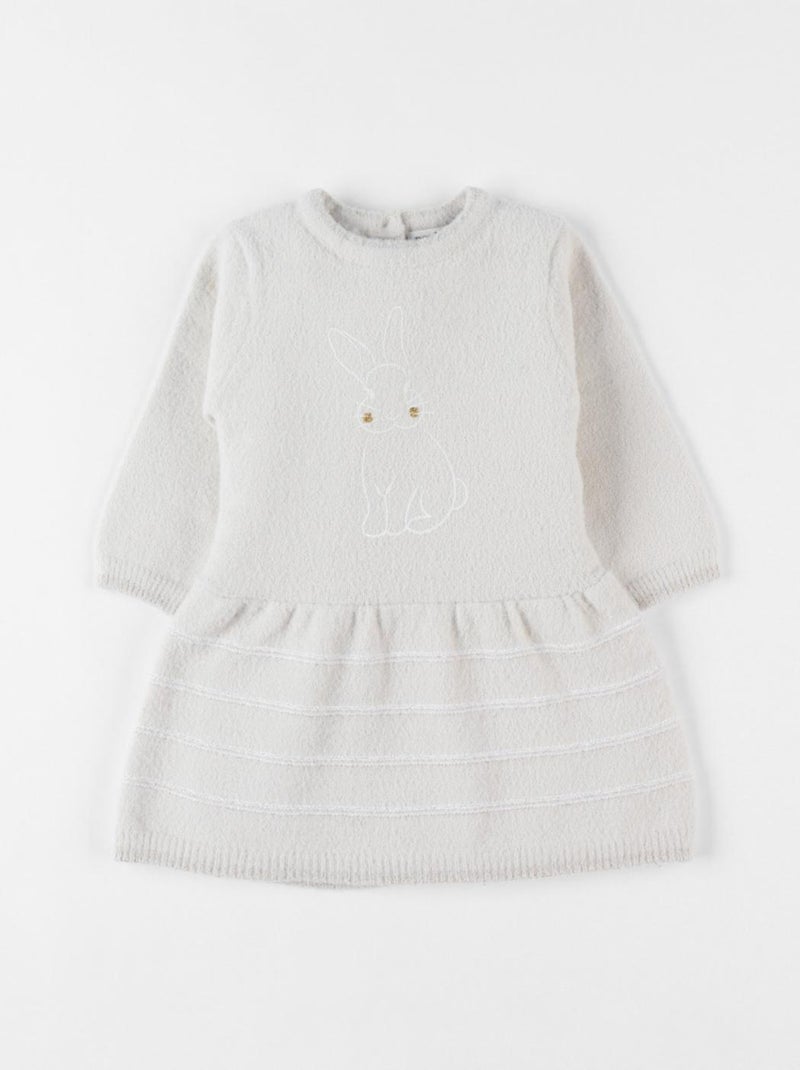 Robe lapin tricot, chiné Noukie's Beige - Kiabi