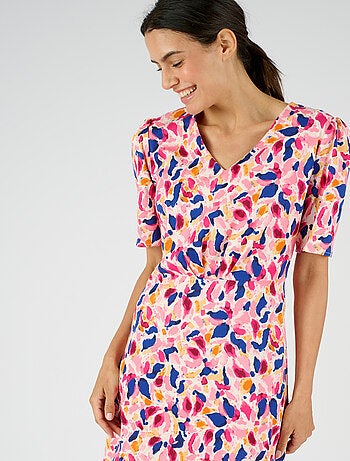 Robe larges plis effet drapé - Damart