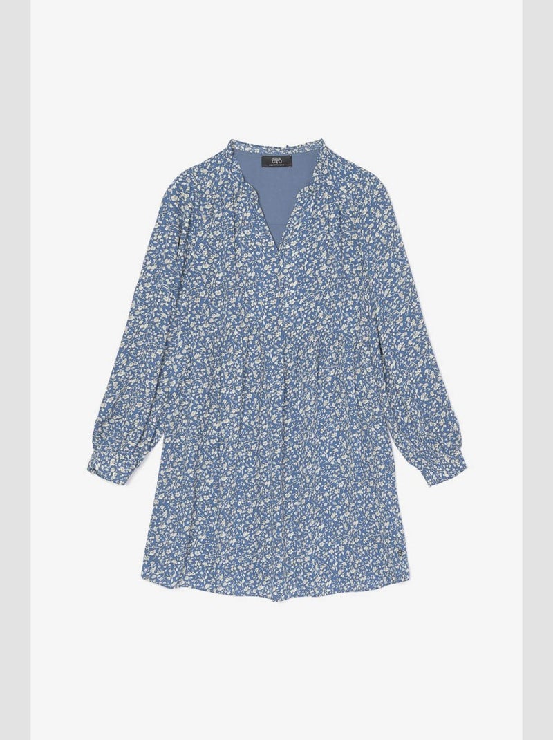 Robe LATTEGI droite 'Le Temps Des Cerises' Bleu - Kiabi