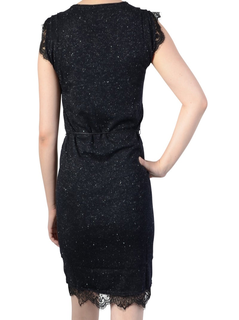 Robe Le Temps des Cerises Mandala Noir - Kiabi