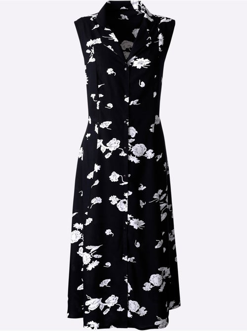 Robe légère avec col à revers et patte de boutonnage - Taille standard - Moda Vilona - Kiabi Robe légère avec col à revers et patte de boutonnage - Taille standard - Moda Vilona - Kiabi