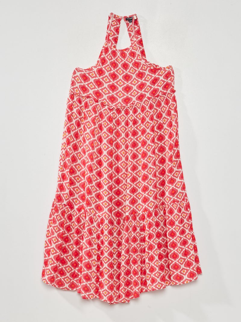 Robe légère avec imprimé Rose - Kiabi