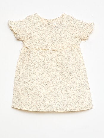 Robe légère avec manches courtes volantées