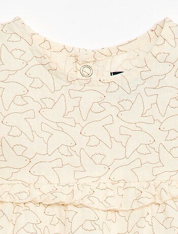 Robe légère avec manches courtes volantées