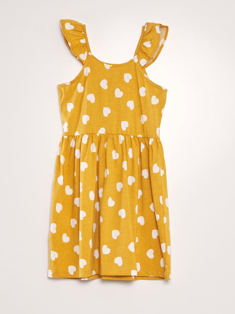 Robe légère imprimée JAUNE - Kiabi