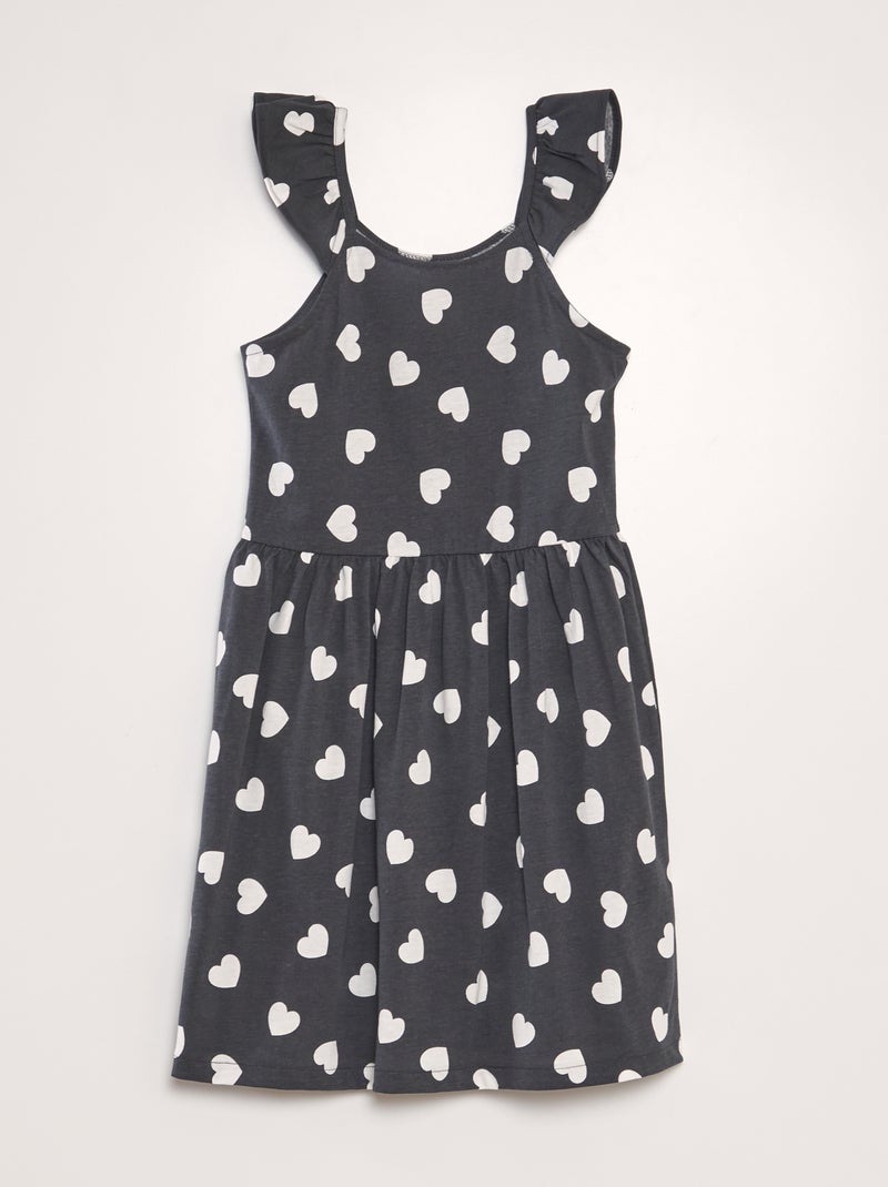 Robe légère imprimée NOIR - Kiabi
