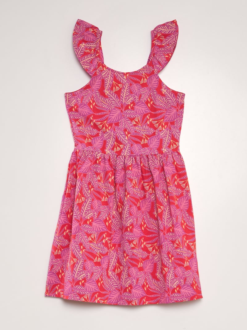 Robe légère imprimée Rouge - Kiabi
