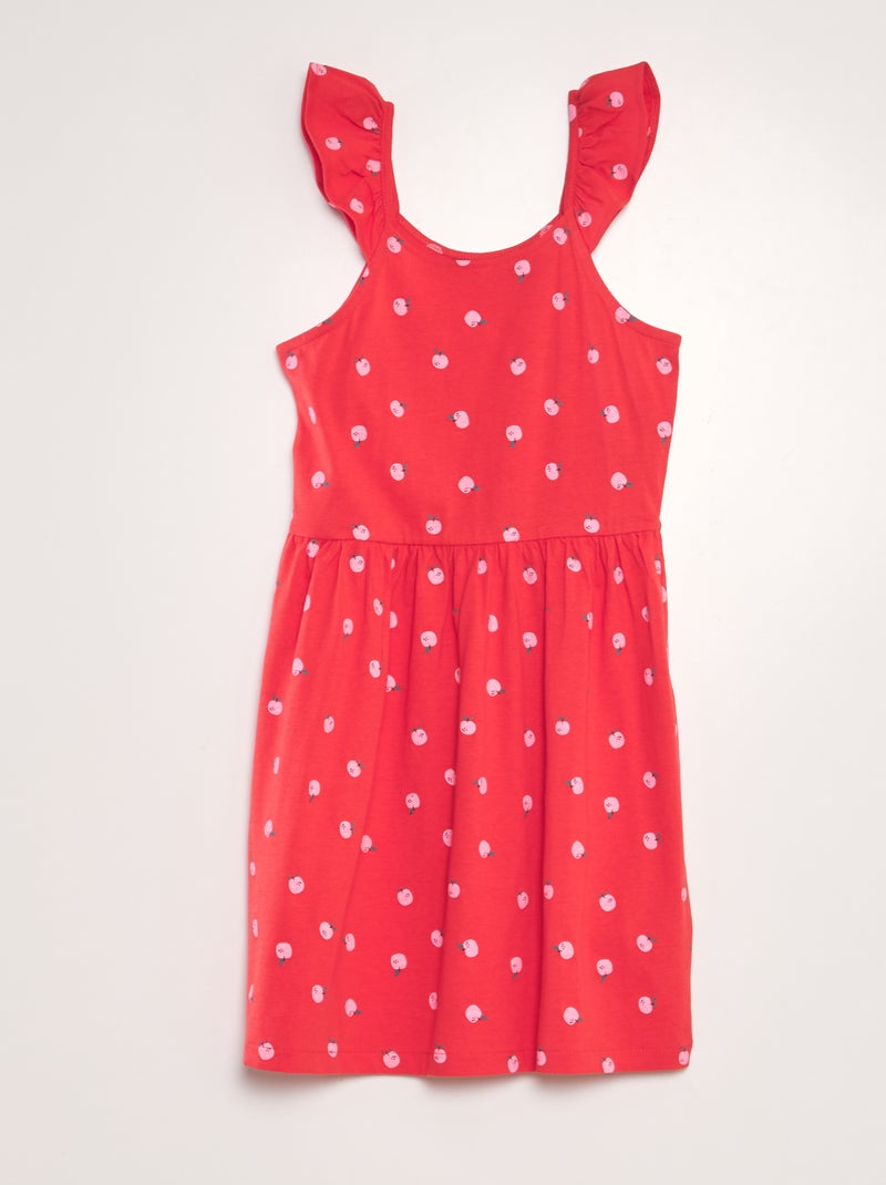 Robe légère imprimée ROUGE - Kiabi