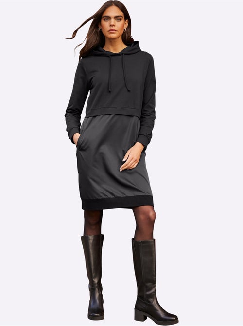 Robe Légère Mélange De Matières Tendance - Taille Standard - Helline - Kiabi