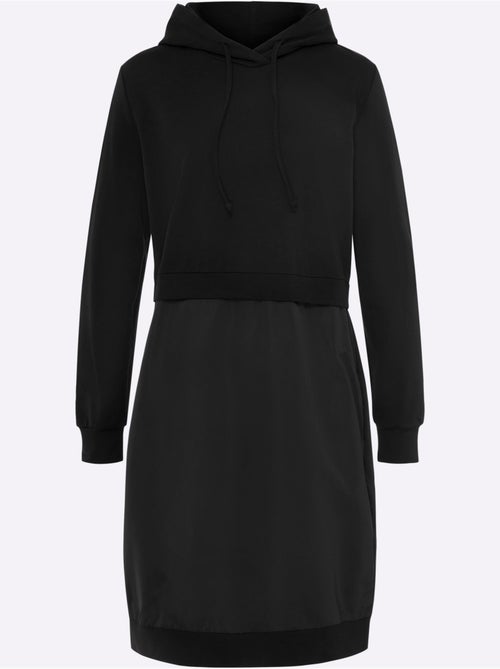 Robe Légère Mélange De Matières Tendance - Taille Standard - Helline - Kiabi