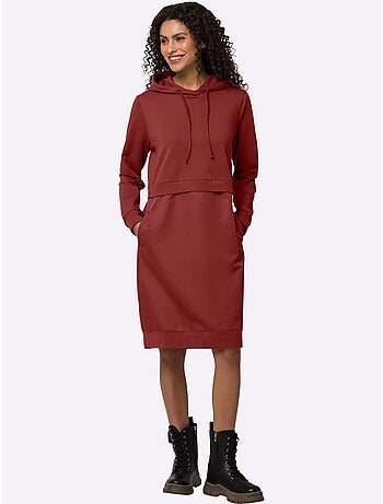 Robe Légère Mélange De Matières Tendance - Taille Standard - Helline