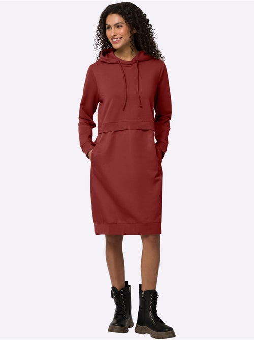 Robe Légère Mélange De Matières Tendance - Taille Standard - Helline - Kiabi