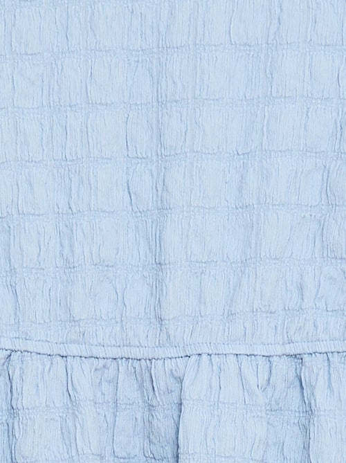 Robe légère unie à manches courtes - Kiabi