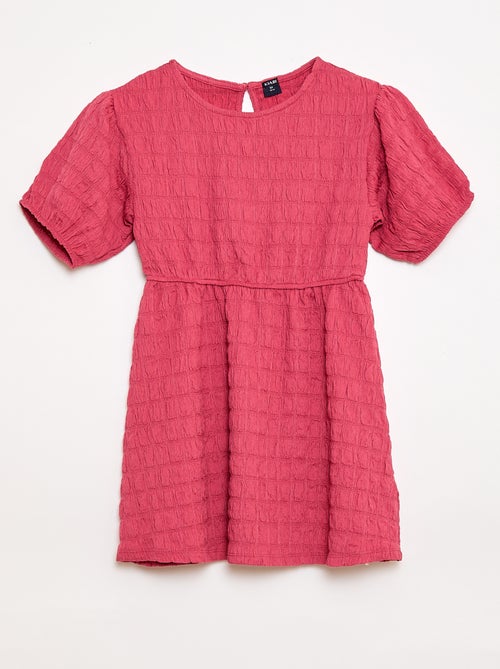 Robe légère unie à manches courtes - Kiabi