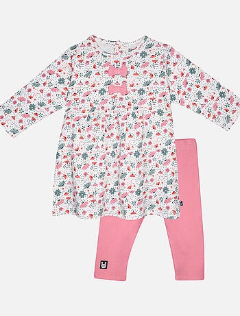 ROBE LEGGING GENEVRIER INTERLOCK MANCHES LONGUES BEBE