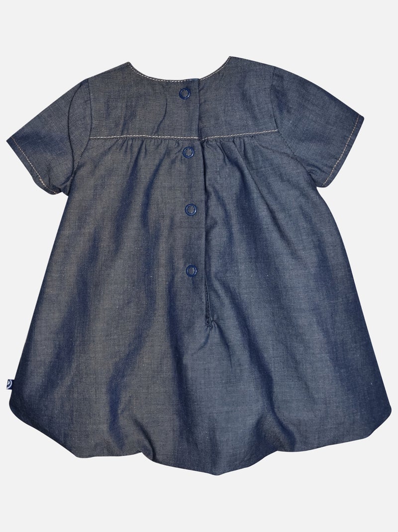 ROBE LEGGING GHISLAINE MANCHES COURTES NAISSANCE Bleu - Kiabi