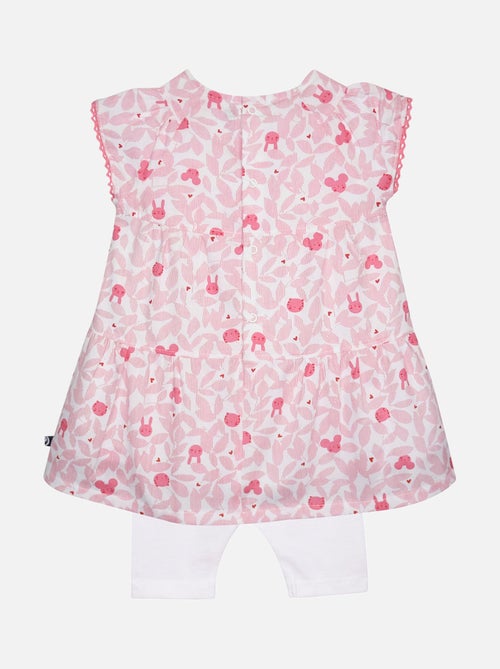 ROBE LEGGING GINETTE MANCHES COURTES BEBE - Kiabi