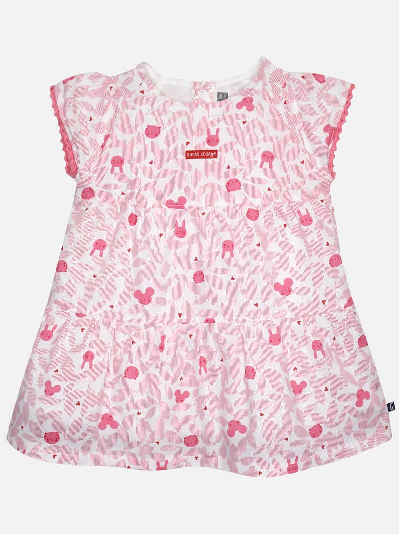 ROBE LEGGING GINETTE MANCHES COURTES BEBE Blanc - Kiabi