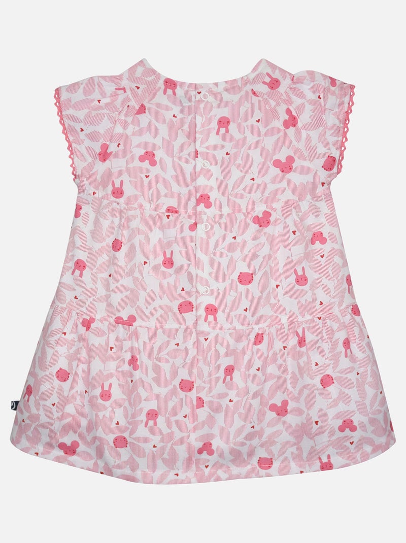 ROBE LEGGING GINETTE MANCHES COURTES BEBE Blanc - Kiabi