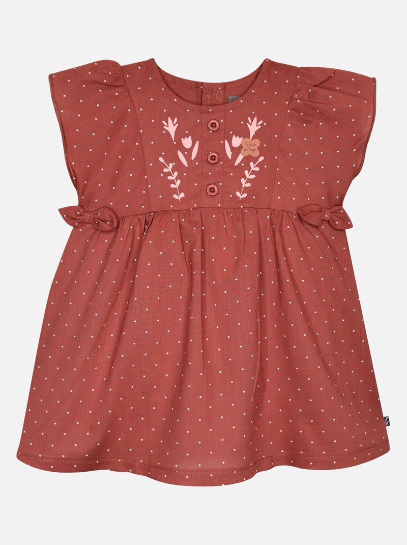 ROBE LEGGING GWENNAELLE VOILE BEBE Marron - Kiabi