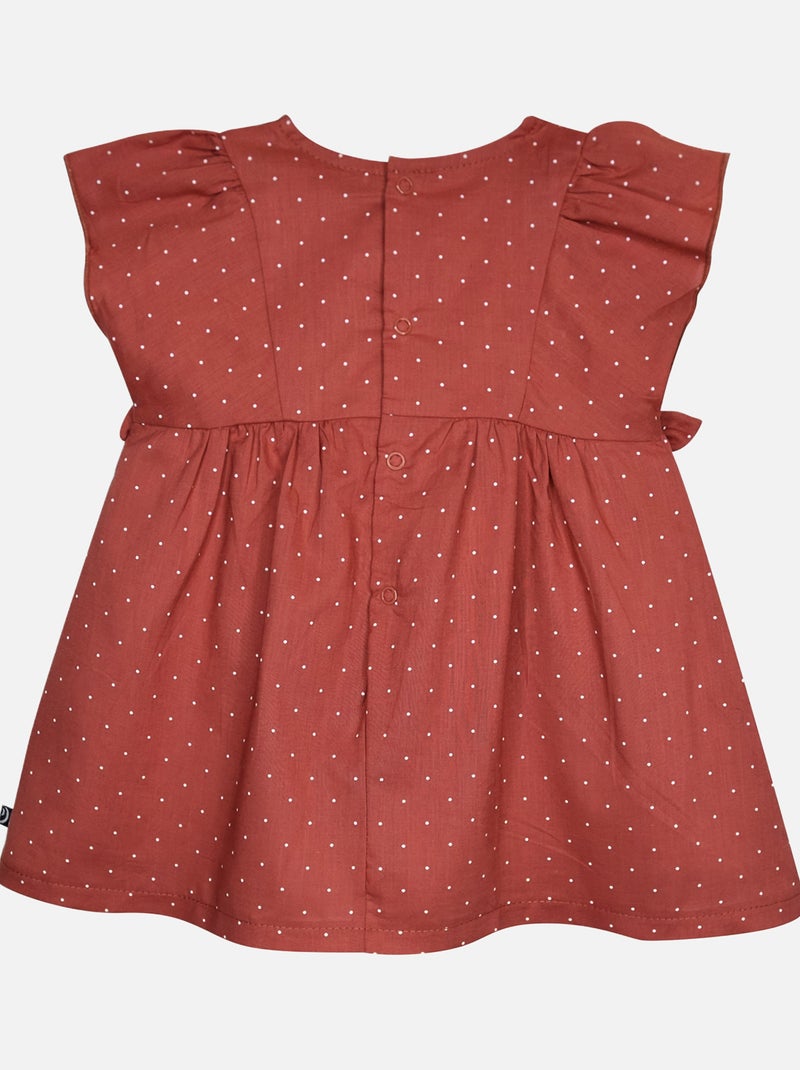 ROBE LEGGING GWENNAELLE VOILE BEBE Marron - Kiabi