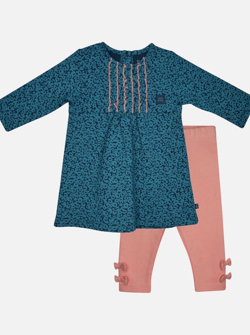 ROBE LEGGING INZA INTERLOCK MANCHES LONGUES BEBE - Kiabi