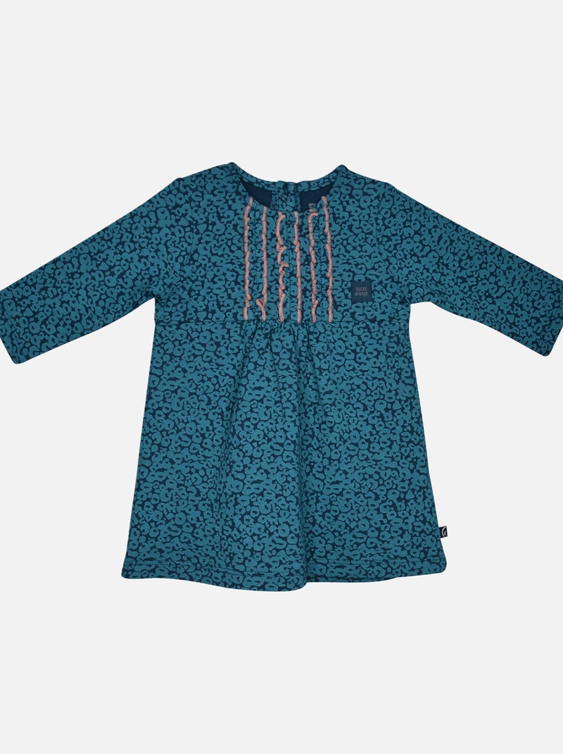 ROBE LEGGING INZA INTERLOCK MANCHES LONGUES BEBE Blanc - Kiabi