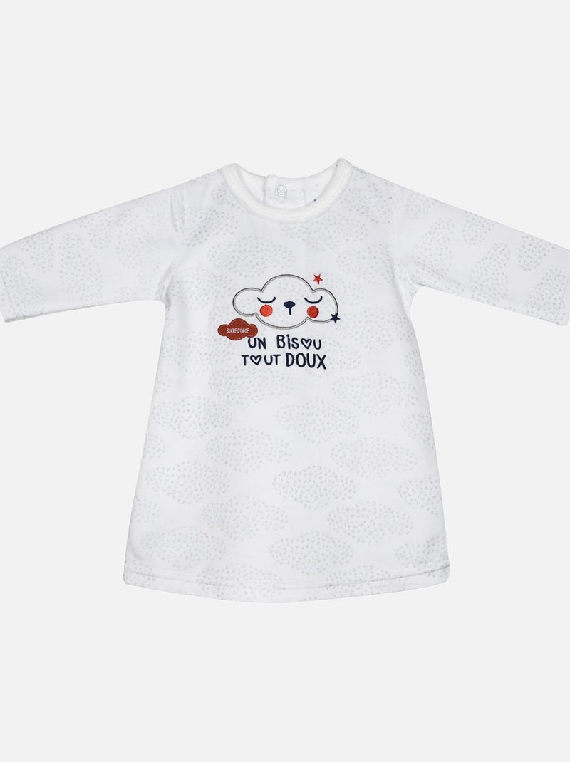 ROBE LEGGING JOSEFINE VELOURS DOUX NAISSANCE Gris - Kiabi