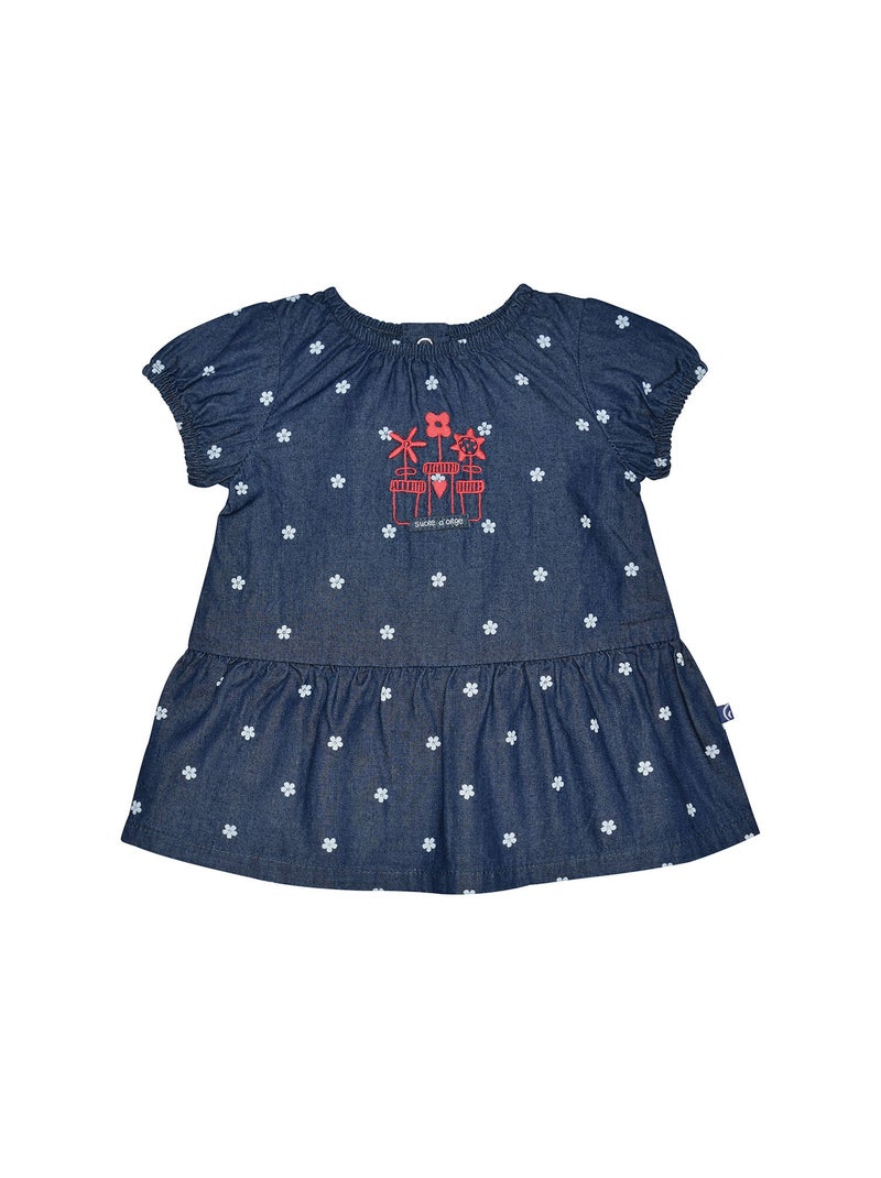 ROBE LEGGING NADEGE JEAN COURT NAISSANCE Bleu Rouge - Kiabi