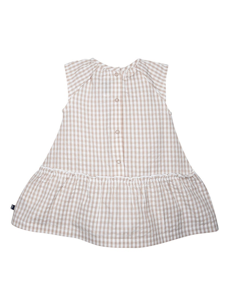 ROBE LEILOU MANCHES COURTES BEBE Beige - Kiabi