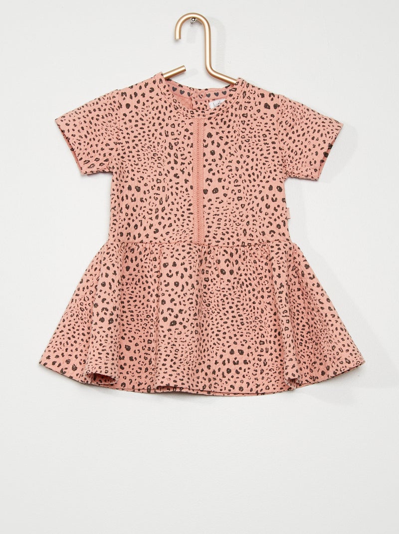 Robe 'léopard' rose - Kiabi