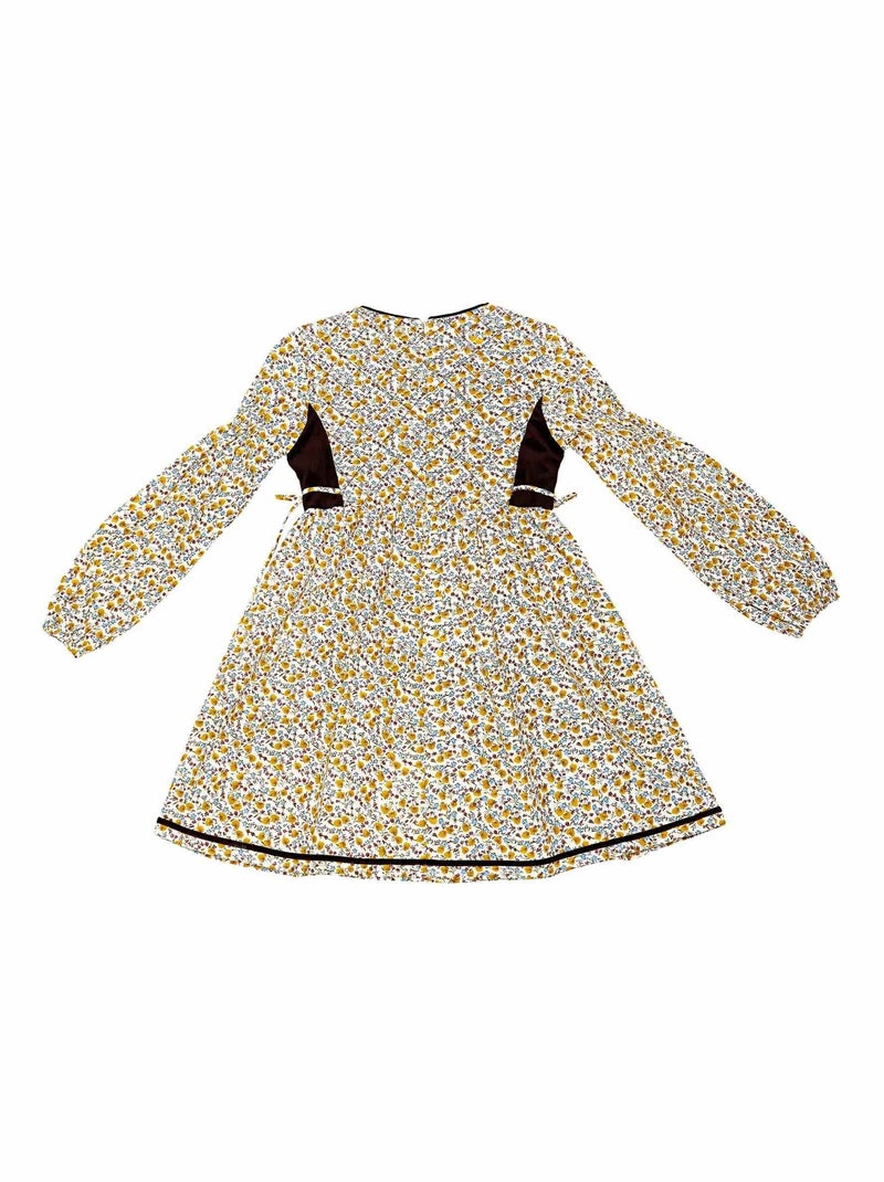 Robe Liberty  à Manches Longues   MARGOT - La Faute à Voltaire Jaune - Kiabi
