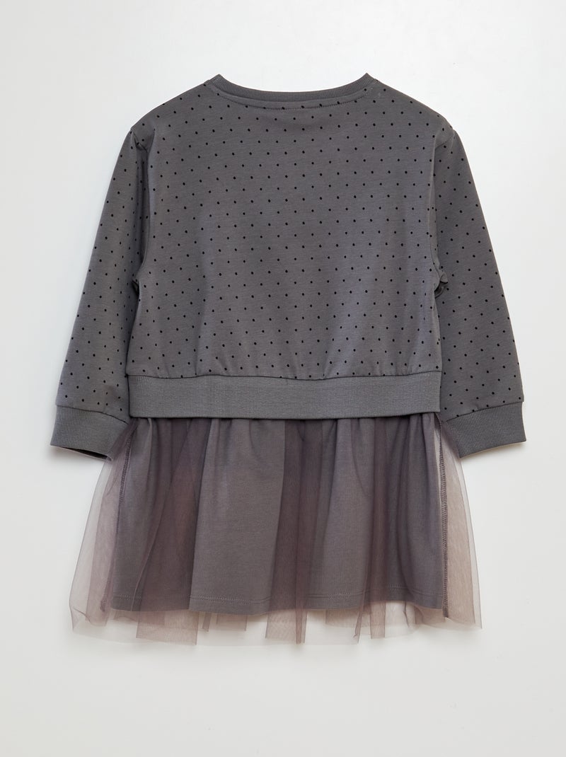 Robe licornes 'Name it' bi-matière Gris - Kiabi
