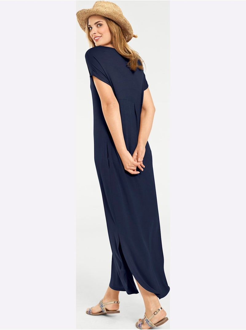 Robe Longue - Taille Standard - Helline Bleu marine - Kiabi