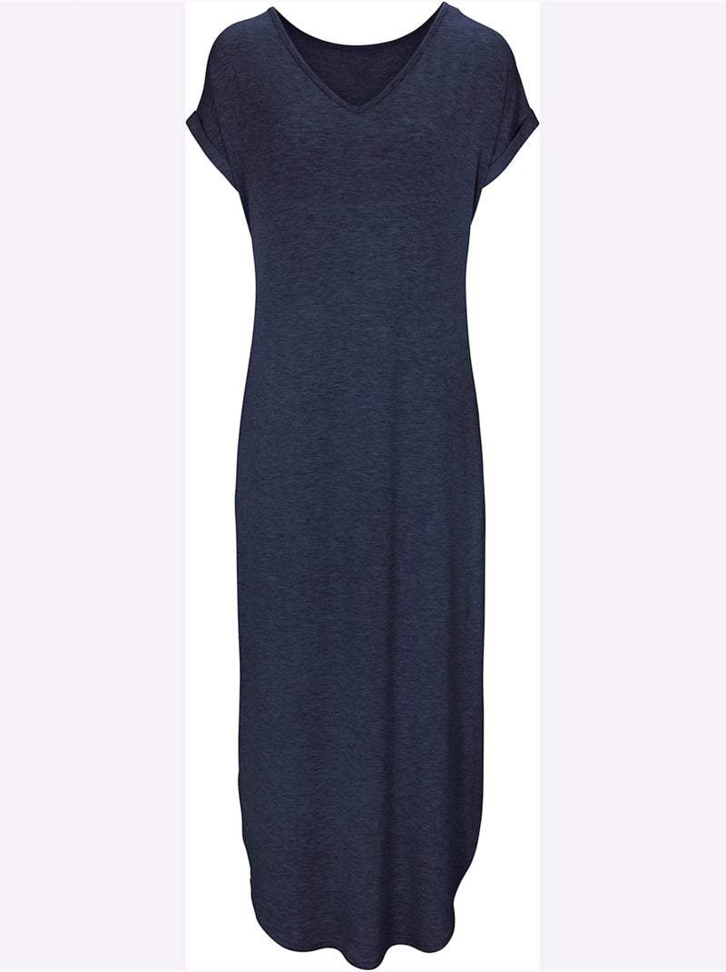 Robe Longue - Taille Standard - Helline Bleu marine - Kiabi
