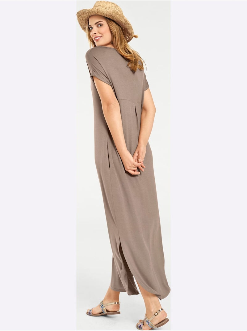 Robe longue - taille standard - helline Sable - Kiabi
