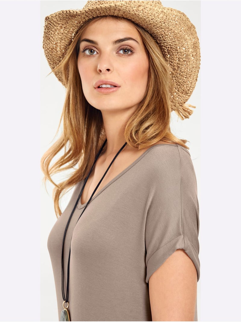 Robe longue - taille standard - helline Sable - Kiabi