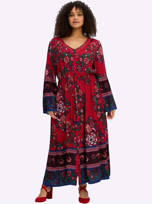 Robe Longue - Taille Standard - Sheego - Kiabi