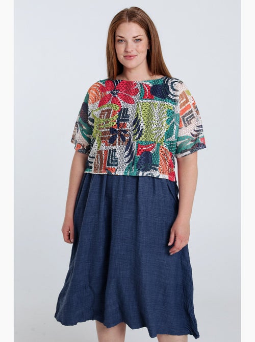 Robe longue 2 en 1 imprimé floral PAPRIKA - Kiabi