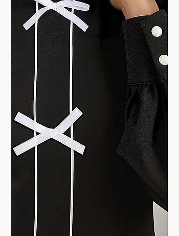 Robe longue à blocs de couleurs et demi-col roulé hiccup
