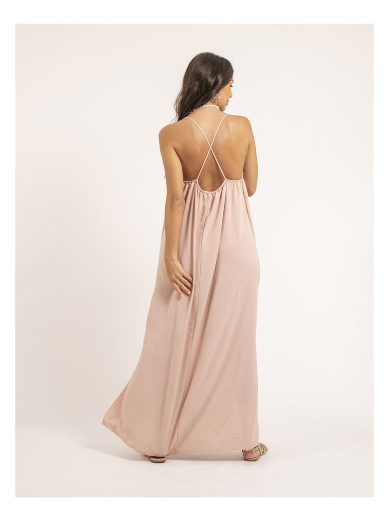 Robe longue à bretelles iggy Rose - Kiabi