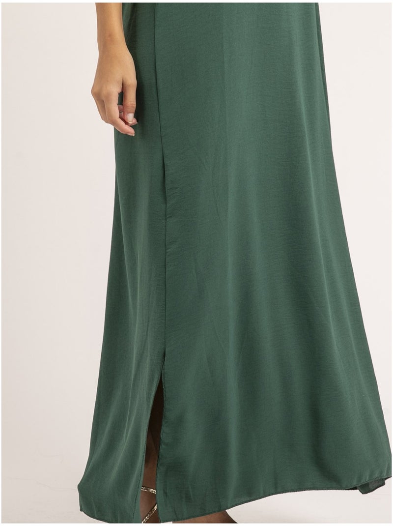 Robe longue à bretelles iggy Vert foncé - Kiabi
