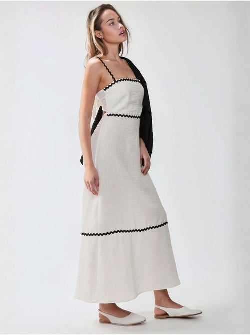 Robe longue à col carré - Kiabi Robe longue à col carré - Kiabi