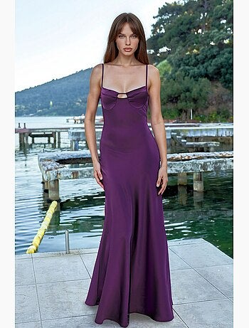 Robe longue à col cœur hiccup