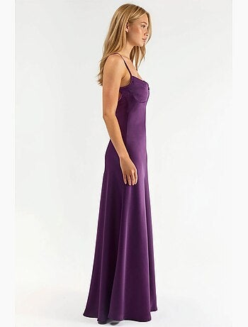 Robe longue à col cœur hiccup