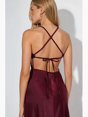 Robe longue à col cœur hiccup