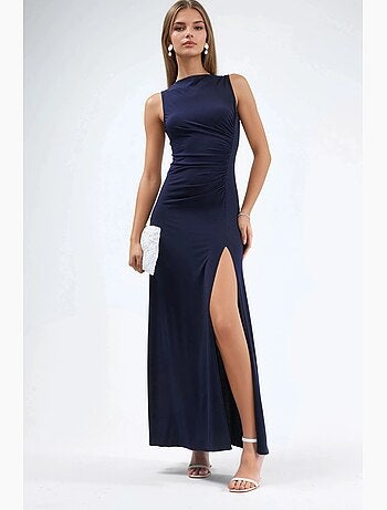 Robe longue à encolure bateau hiccup